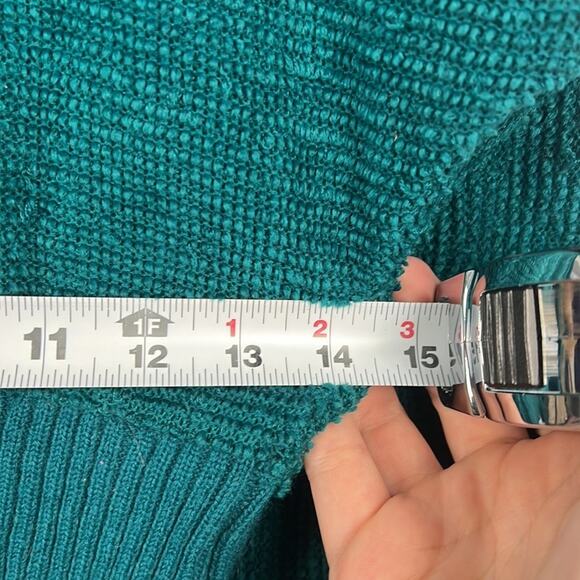 Vintage Gitano cowl neck teal sweater - Picture 5 of 8